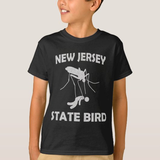 T-shirt New Jersey Mosquito State Bird Funny Outdoors (Devant)