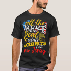 T-shirt New Jersey Real Estate Agents American Flag Jersey