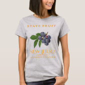 T-shirt New Jersey Territoire Fruit Blueberry du Nord (Devant)