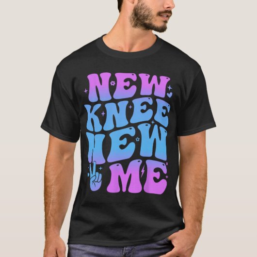 T-shirt New Knee New Me Funny Knee Replacement Surgery Rec (Devant)