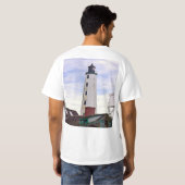 T-shirt New London Harbour Lighthouse CT double côté TShir (Dos entier)