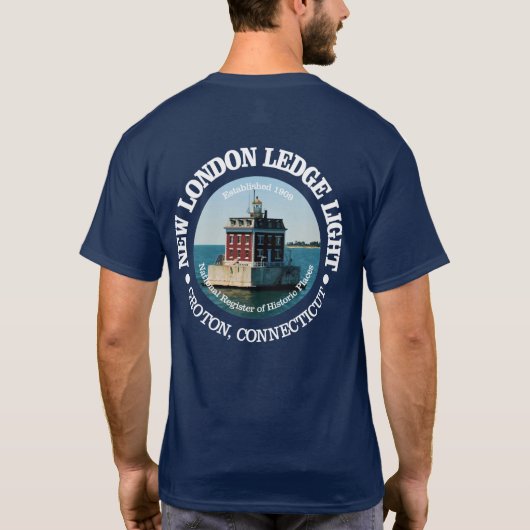 T-shirt New London Ledge Light (Dos)