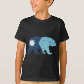 T-shirt New Minnesota State Flag Bear (Devant)