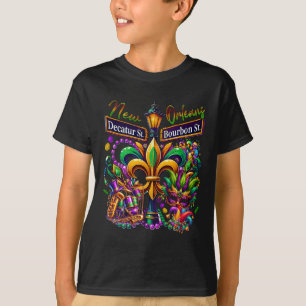 T-shirt New Orleans Mardi Gras Sublimation Decatur Et Bou