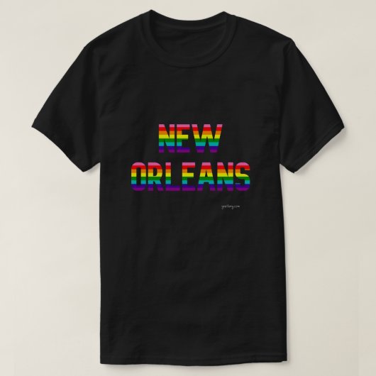 T-shirt New Orleans Pride Rainbow Flag T Shirt (Design devant)