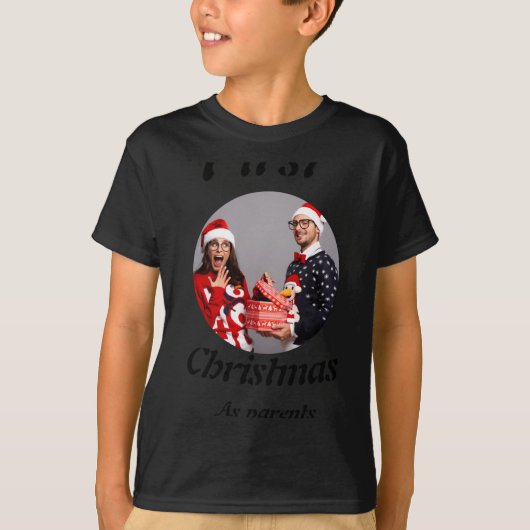 T-shirt New Parents 2025 Christmas Photo T Shirt (Devant)