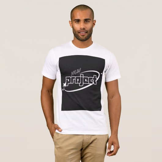 T-shirt New Project Design Typography T Shirt  (Devant entier)