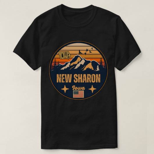 T-shirt New Sharon, Iowa (Design devant)
