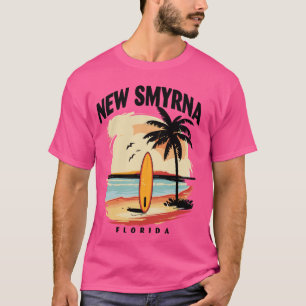 T-shirt New Smyrna Beach Florida Surfboard Men Wom