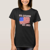 T-shirt New US citizen 2023 for citizenship with american  (Devant)