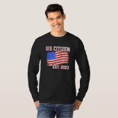 T-shirt New US citizen 2023 for citizenship with american  (Devant entier)