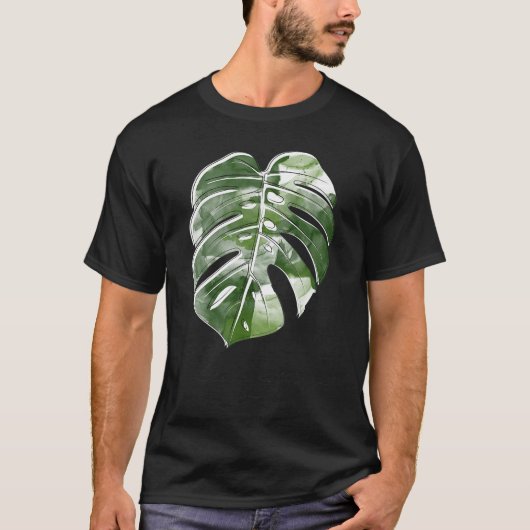 T-shirt New Variegata Window Plant Monstera Deliciosaropic (Devant)