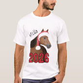 T-shirt New Year horse (Devant)