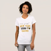 T-shirt New Year Loading Minimalist New Year Countdown (Devant entier)