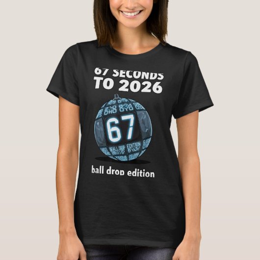 T-shirt New Year's Day Ball Drop Countdown Funny Brainrot (Devant)