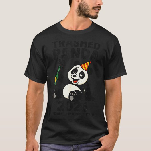 T-shirt New Years Eve 2026 Trashed Panda Premium (Devant)