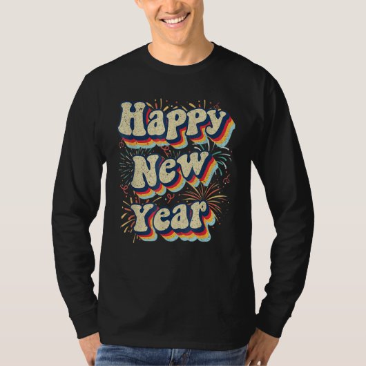 T-shirt New Years Eve Party Supplies 2023 Happy New Year (Devant)