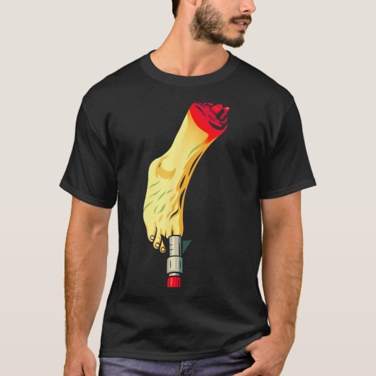 T-shirt New Years Missile Toe Funny Mistletoe Holiday (Devant)