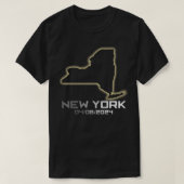 T-shirt New York America Astronomy Total Solar Eclipse 202 (Design devant)