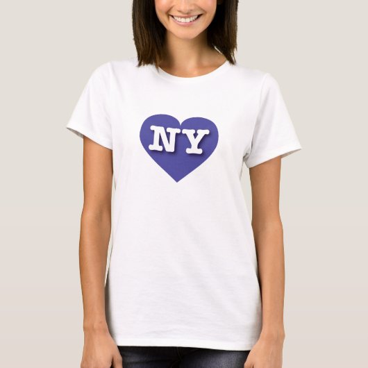 T-shirt New York Blue Heart - J'aime NY (Devant)
