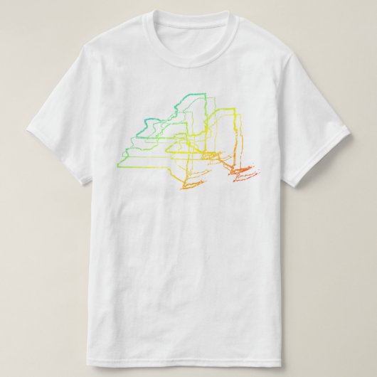 T-shirt new york chill flou (Design devant)