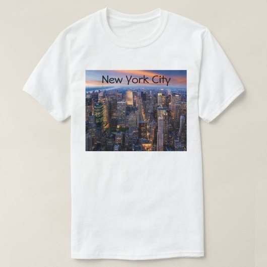 T-shirt New York City à Night, (Design devant)