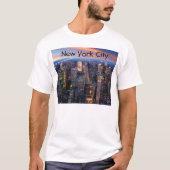 T-shirt New York City à Night, (Devant)