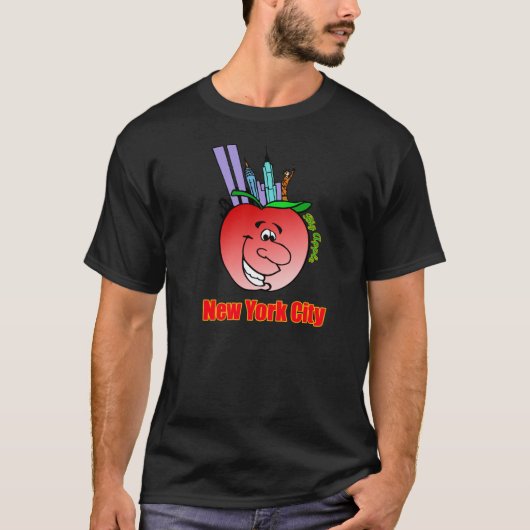 T-shirt New York City grand Apple (Devant)