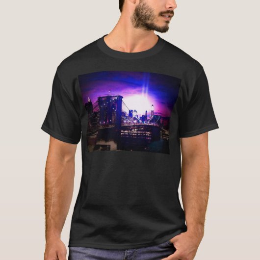 T-shirt New York City la nuit (Devant)