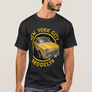 T-shirt New York City Manhattan Checker Taxi Cab pour Big