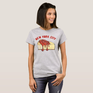 T-shirt New York City NYC Cherry Cheesecake Foodie NY