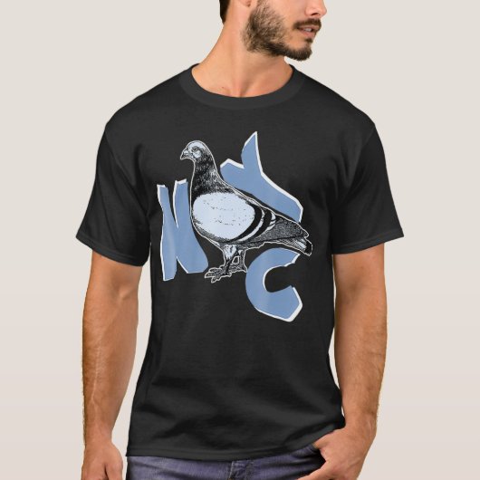 T-shirt New York City Pigeon T Shirt - NYC Animaux et (Devant)
