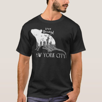 T-shirt New York City Rat Funny Plaisanterie Humour