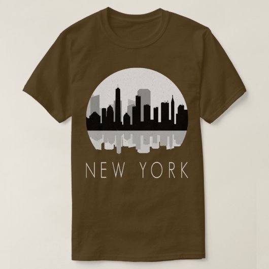 T-shirt New York City Skyline 1 (Design devant)