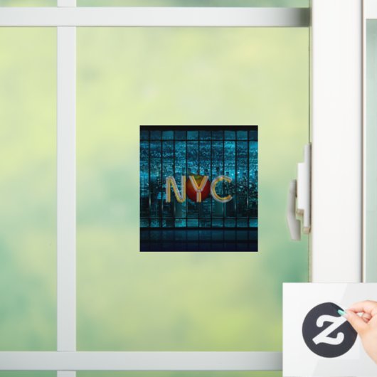 T-SHIRT New York City Window Cling Raamsticker (Huis)