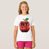 T-shirt New York Custom Noms La Grosse Pomme (Devant entier)