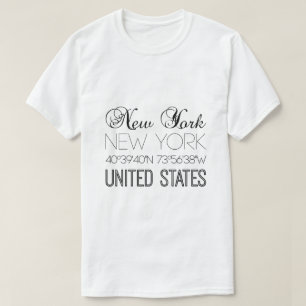 T-shirt New York, États-Unis brillant