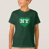T-shirt New York Green Heart - J'aime NY (Devant)
