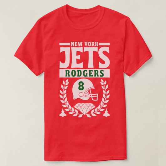 T-shirt New York Jets Aaron Rodgers 8 American Edition (Design devant)