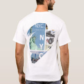 T-shirt New York Modèle tendance moderne élégant (Dos)