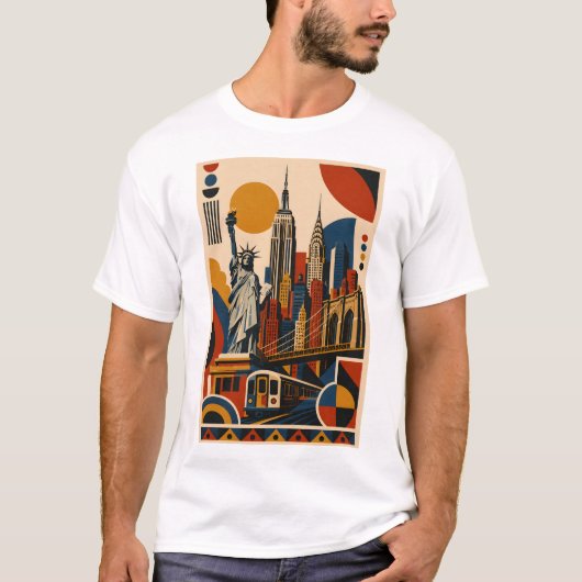 T-shirt New York Modern (Devant)