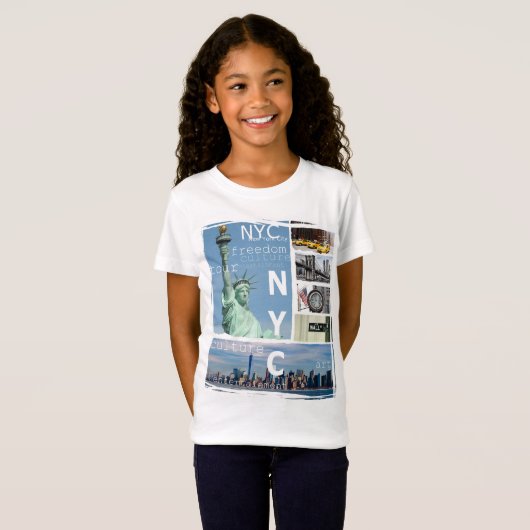 T-Shirt new york nyc usa manhattan voyage (Devant entier)