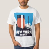 T-shirt New York par paquebot (Devant)