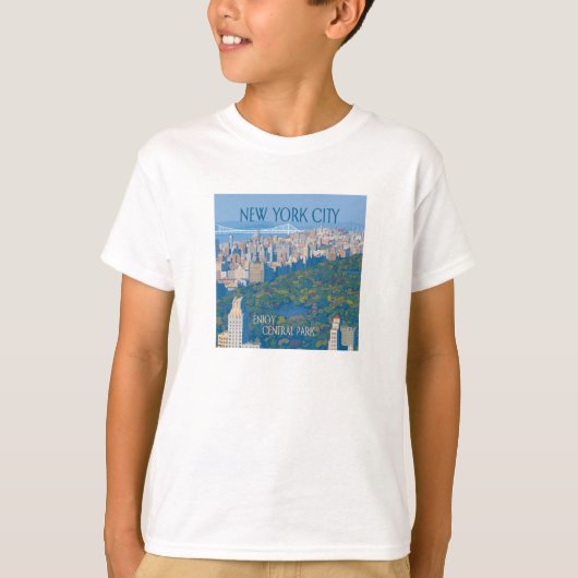 T-shirt New York | Profitez de Central Park (Devant)