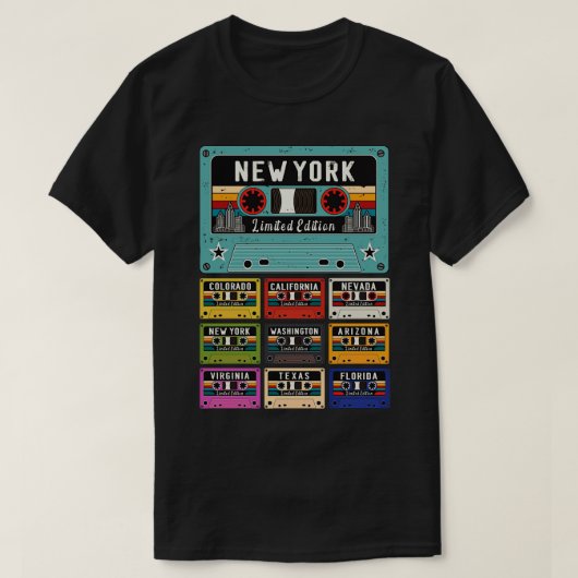 T-shirt New York Retro (Design devant)