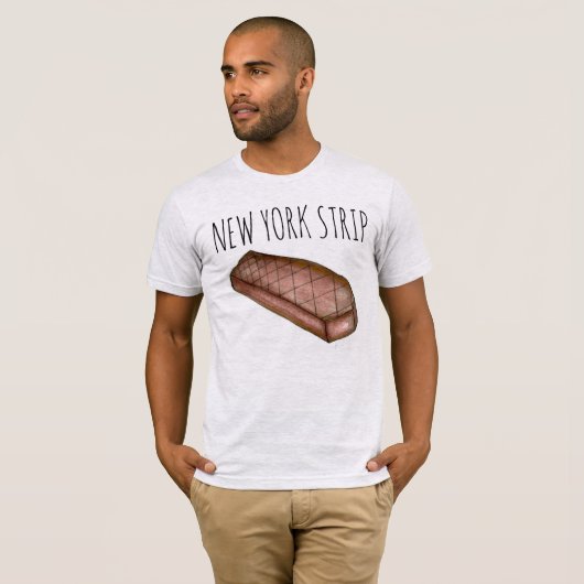 T-shirt New York Strip NYC Strip Steak Meat Foodie Tee (Devant entier)