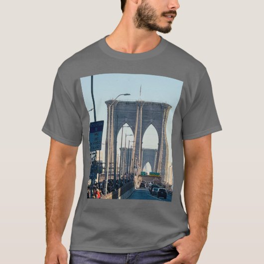 T-shirt New York The Brooklyn Bridge (Devant)