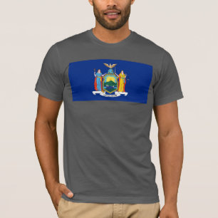T-shirt New York : The Empire State, Home Big Apple Flag