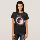 T-shirt NEW YORK Total éclipse solaire 8 avril 2024 (Devant entier)