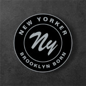 T-shirt New Yorker City Empire Stater Né Brooklyn Ny